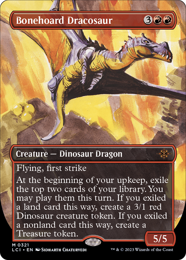 Bonehoard Dracosaur (Borderless) [The Lost Caverns of Ixalan] | Card Merchant Takapuna