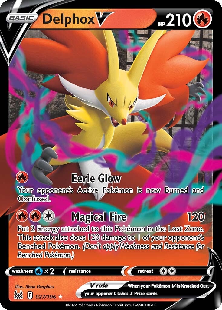 Delphox V (027/196) [Sword & Shield: Lost Origin] | Card Merchant Takapuna