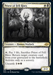 Priest of Fell Rites (Sketch) [Modern Horizons 2] | Card Merchant Takapuna