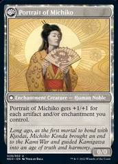 Michiko's Reign of Truth // Portrait of Michiko [Kamigawa: Neon Dynasty] | Card Merchant Takapuna