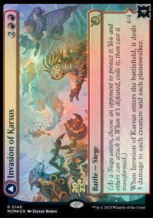 Invasion of Karsus // Refraction Elemental [March of the Machine Prerelease Promos] | Card Merchant Takapuna