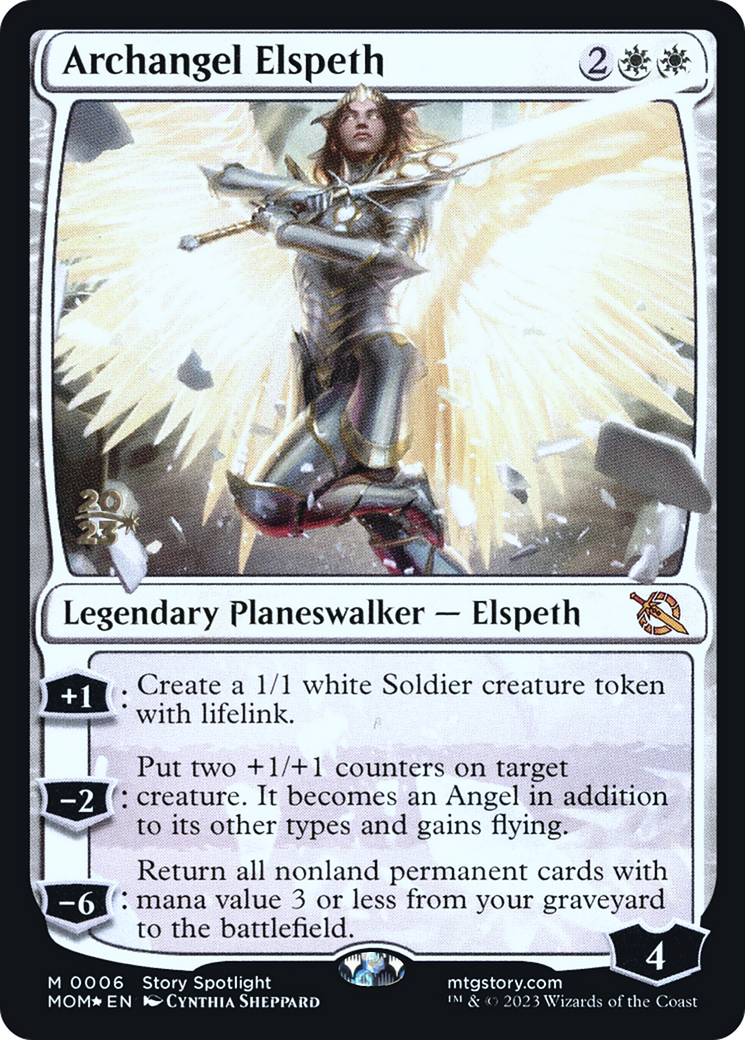 Archangel Elspeth [March of the Machine Prerelease Promos] | Card Merchant Takapuna