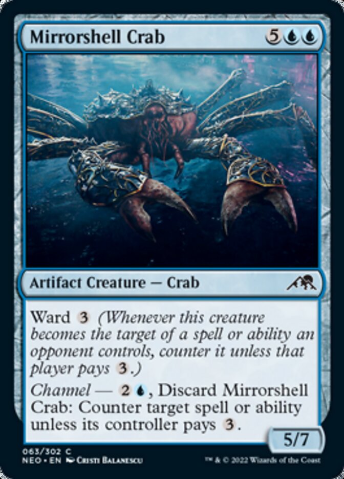 Mirrorshell Crab [Kamigawa: Neon Dynasty] | Card Merchant Takapuna