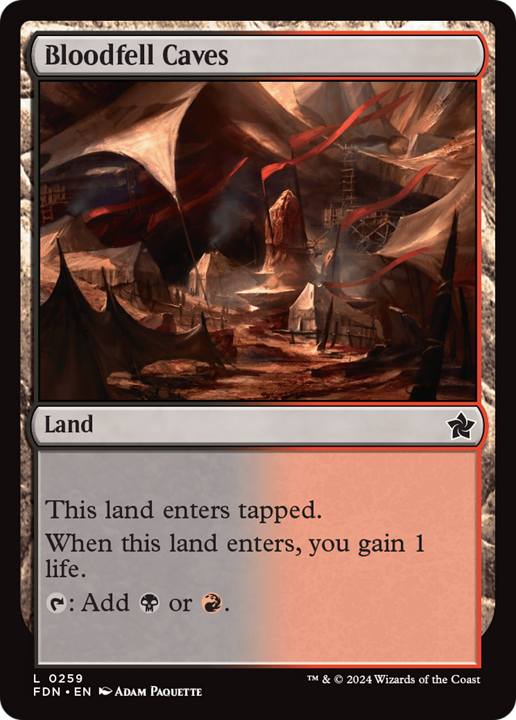 Bloodfell Caves [Foundations] | Card Merchant Takapuna