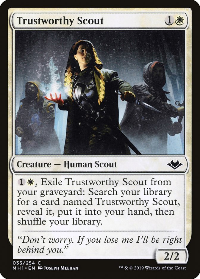 Trustworthy Scout [Modern Horizons] | Card Merchant Takapuna