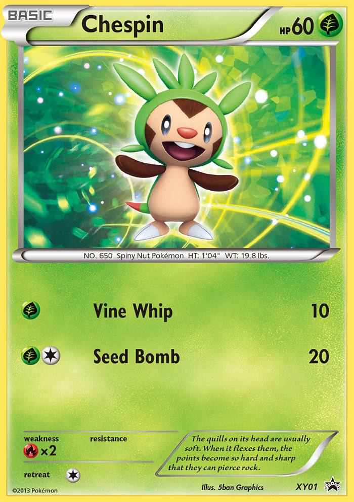 Chespin (XY01) [XY: Black Star Promos] | Card Merchant Takapuna