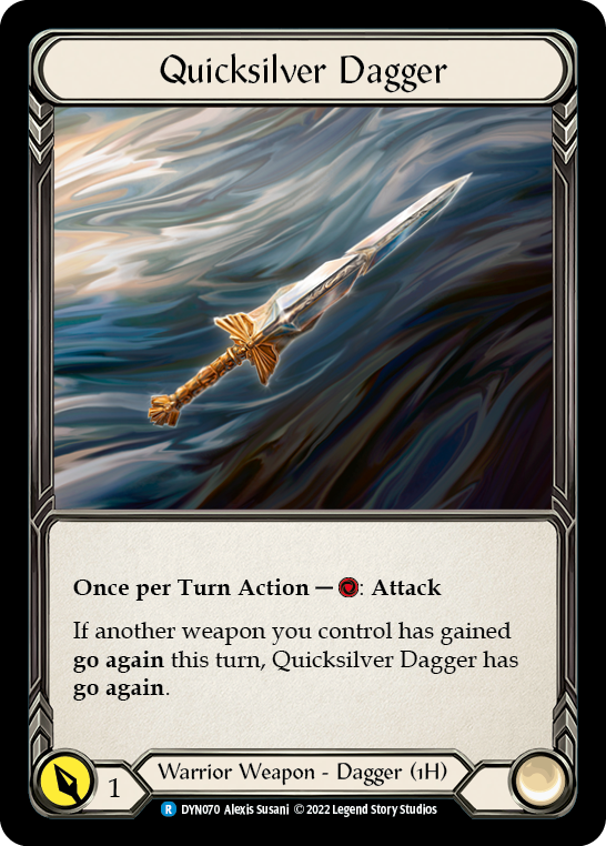 Quicksilver Dagger [DYN070] (Dynasty)  Rainbow Foil | Card Merchant Takapuna