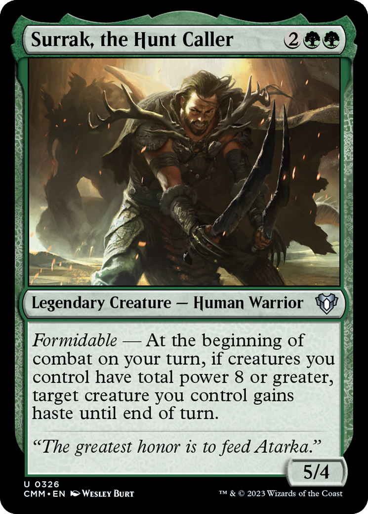 Surrak, the Hunt Caller [Commander Masters] | Card Merchant Takapuna