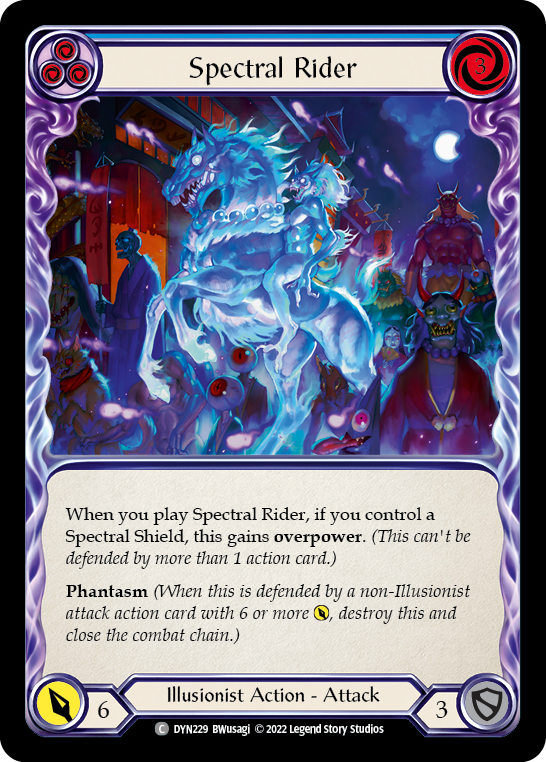 Spectral Rider (Blue) [DYN229] (Dynasty) | Card Merchant Takapuna