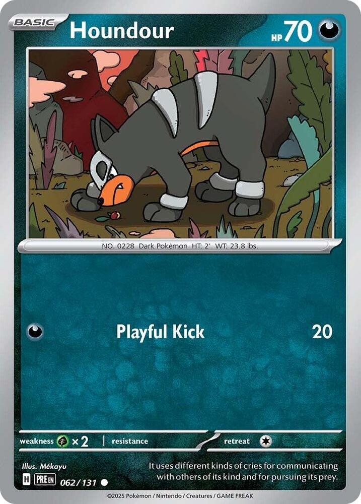 Houndour (062/131) [Scarlet & Violet: Prismatic Evolutions] | Card Merchant Takapuna