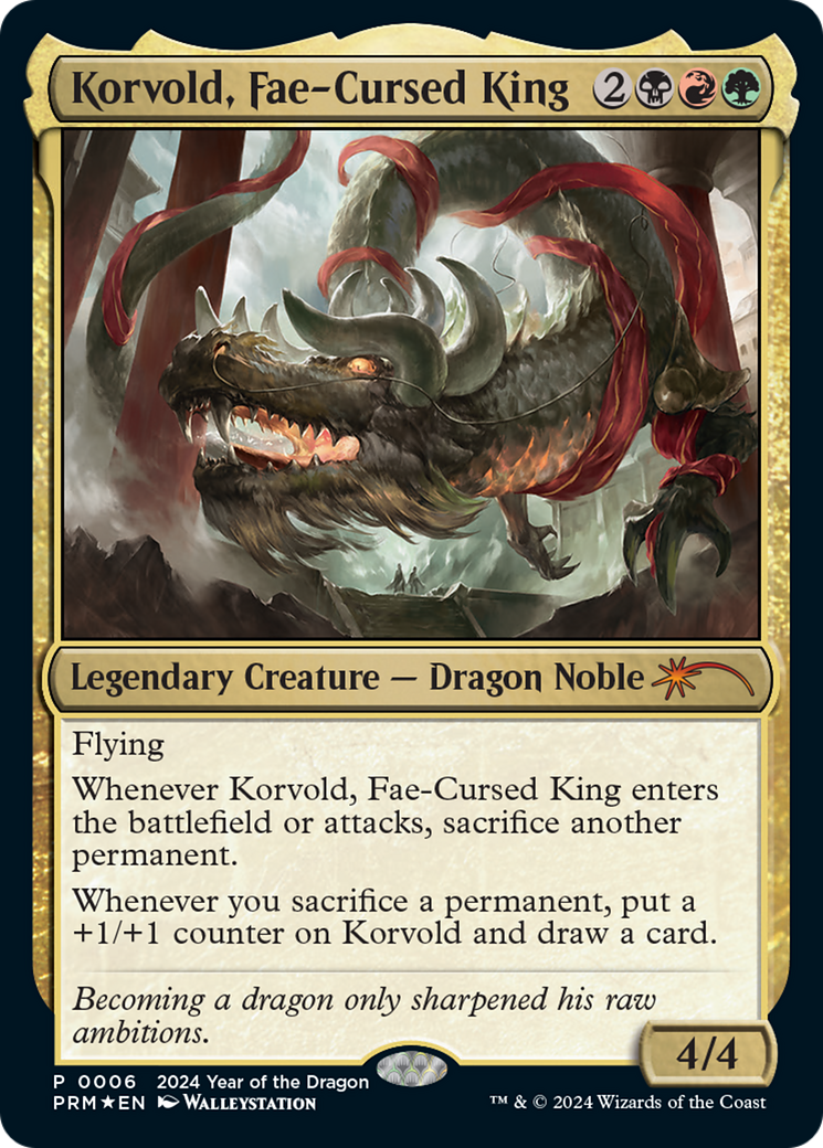 Korvold, Fae-Cursed King (Year of the Dragon 2024) [Standard Showdown Promos] | Card Merchant Takapuna