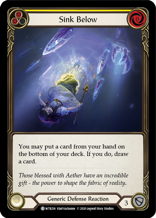 Sink Below (Yellow) [U-WTR216] (Welcome to Rathe Unlimited)  Unlimited Normal | Card Merchant Takapuna