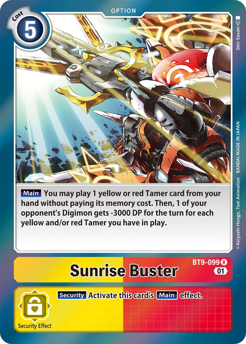 Sunrise Buster [BT9-099] [X Record] | Card Merchant Takapuna