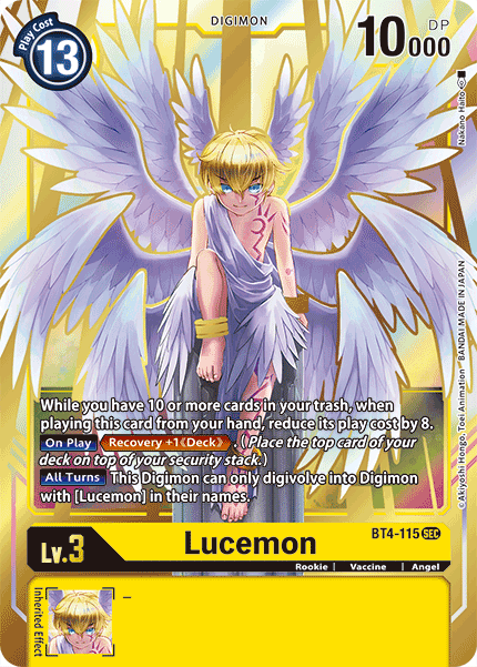 Lucemon [BT4-115] [Great Legend] | Card Merchant Takapuna