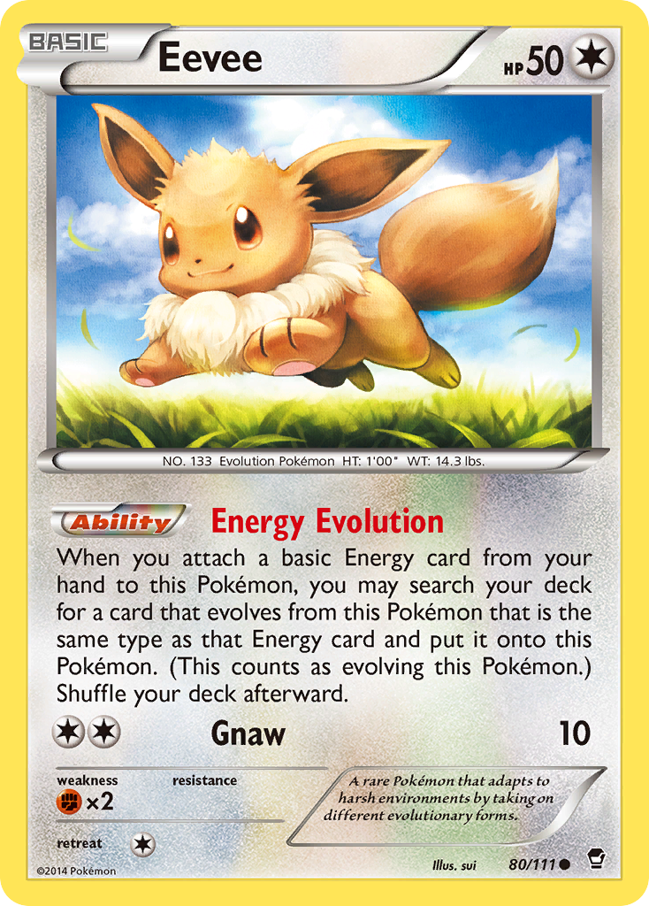 Eevee (80/111) [XY: Furious Fists] | Card Merchant Takapuna