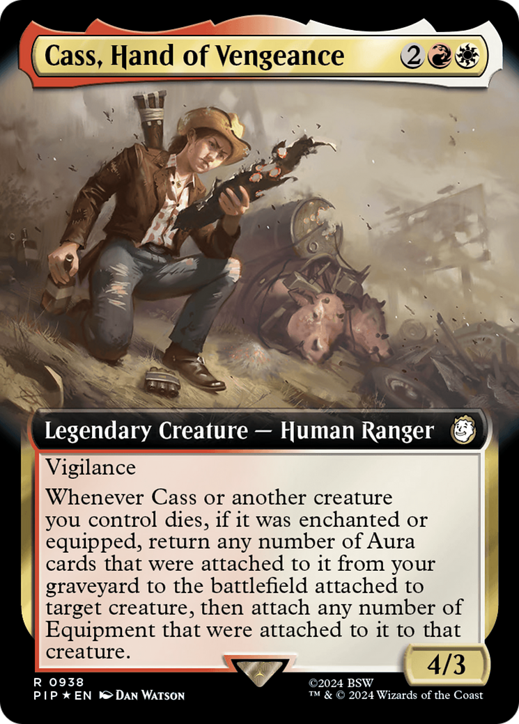 Cass, Hand of Vengeance (Extended Art) (Surge Foil) [Fallout] | Card Merchant Takapuna