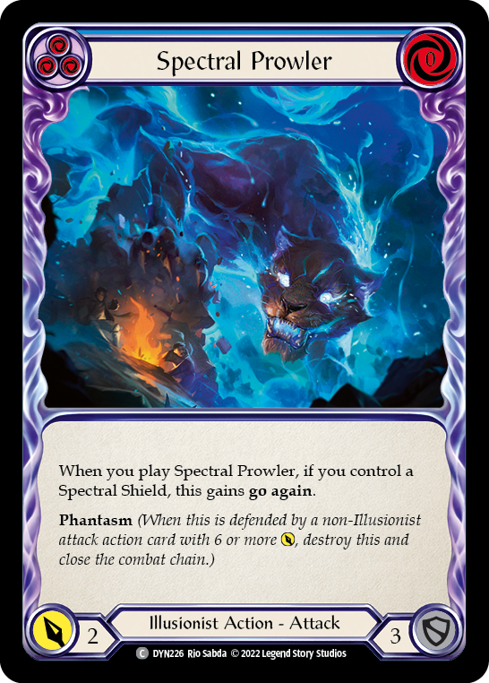 Spectral Prowler (Blue) [DYN226] (Dynasty)  Rainbow Foil | Card Merchant Takapuna