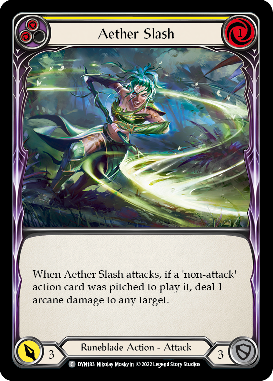 Aether Slash (Yellow) [DYN183] (Dynasty) | Card Merchant Takapuna