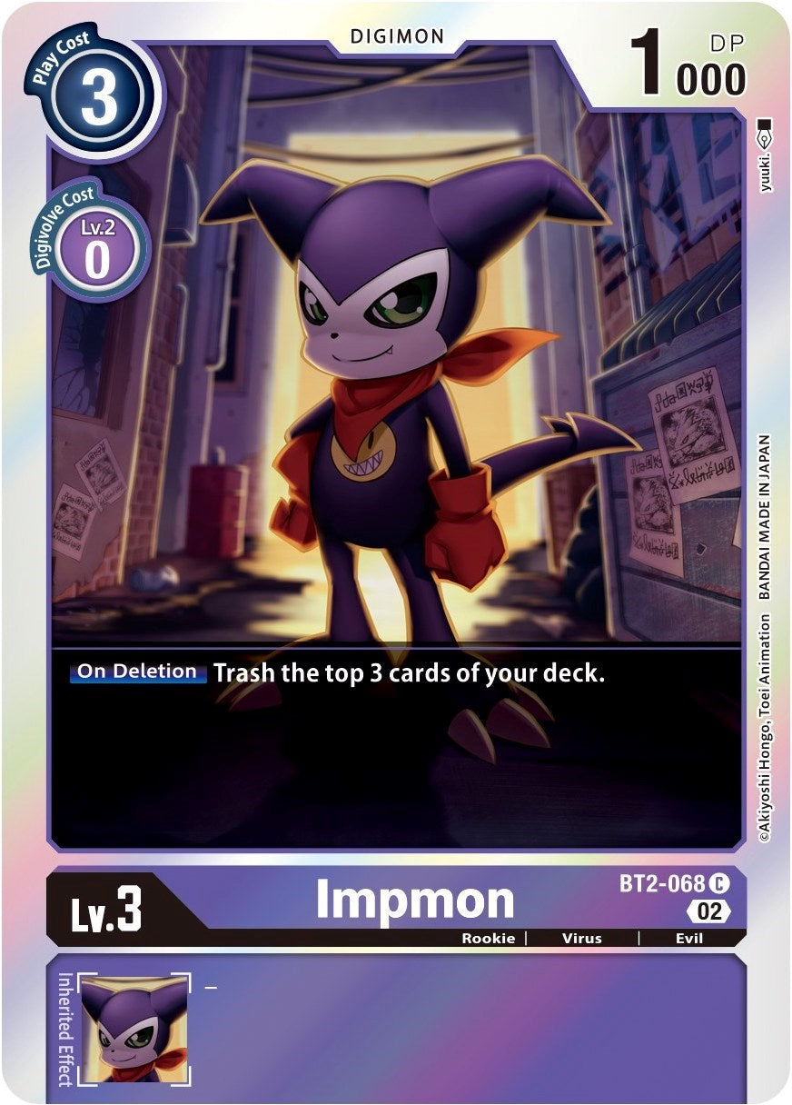 Impmon [BT2-068] (Alternate Art) [Starter Deck: Beelzemon Advanced Deck Set] | Card Merchant Takapuna