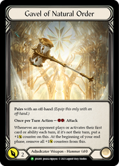 Gavel of Natural Order [JDG005] (Promo)  Cold Foil | Card Merchant Takapuna