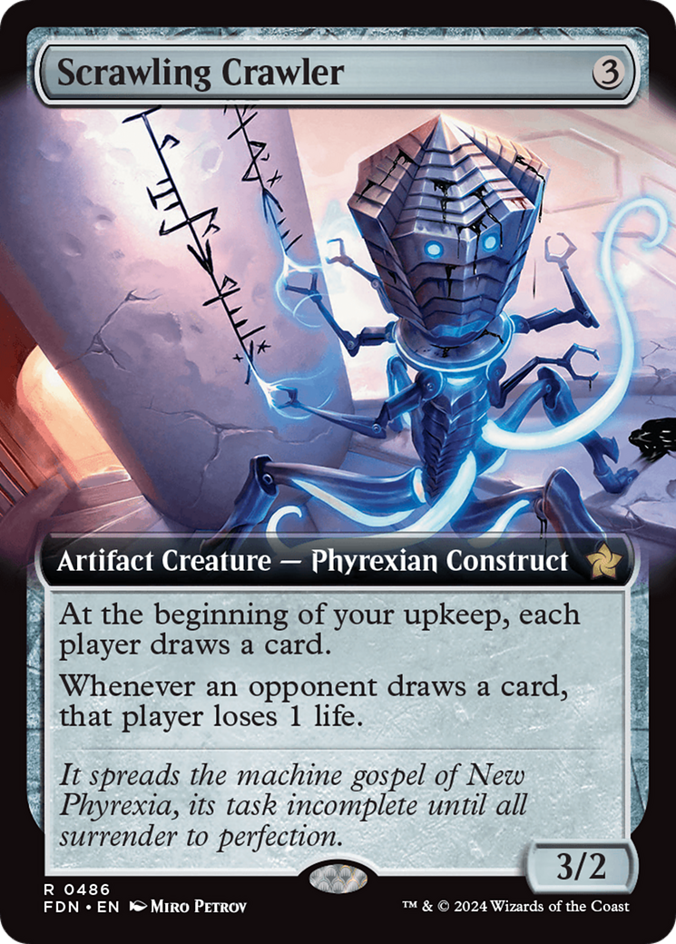 Scrawling Crawler (Extended Art) [Foundations] | Card Merchant Takapuna