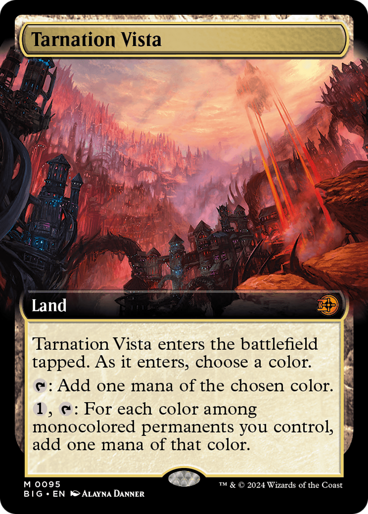 Tarnation Vista (Extended Art) [Outlaws of Thunder Junction: The Big Score] | Card Merchant Takapuna