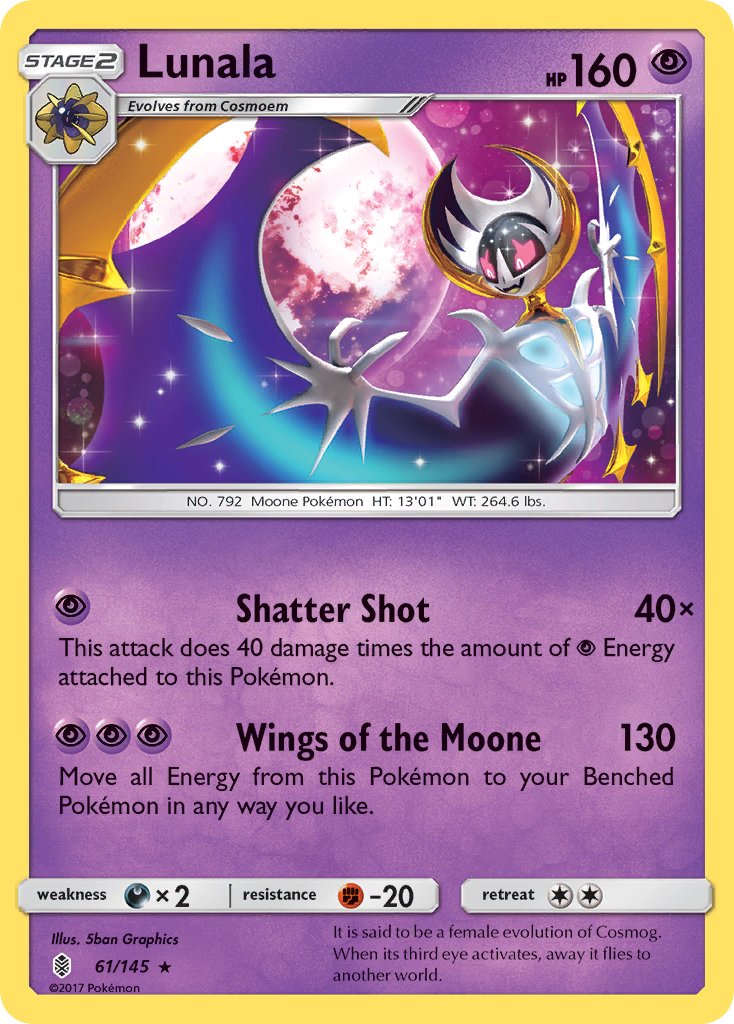 Lunala (61/145) (Theme Deck Exclusive) [Sun & Moon: Guardians Rising] | Card Merchant Takapuna