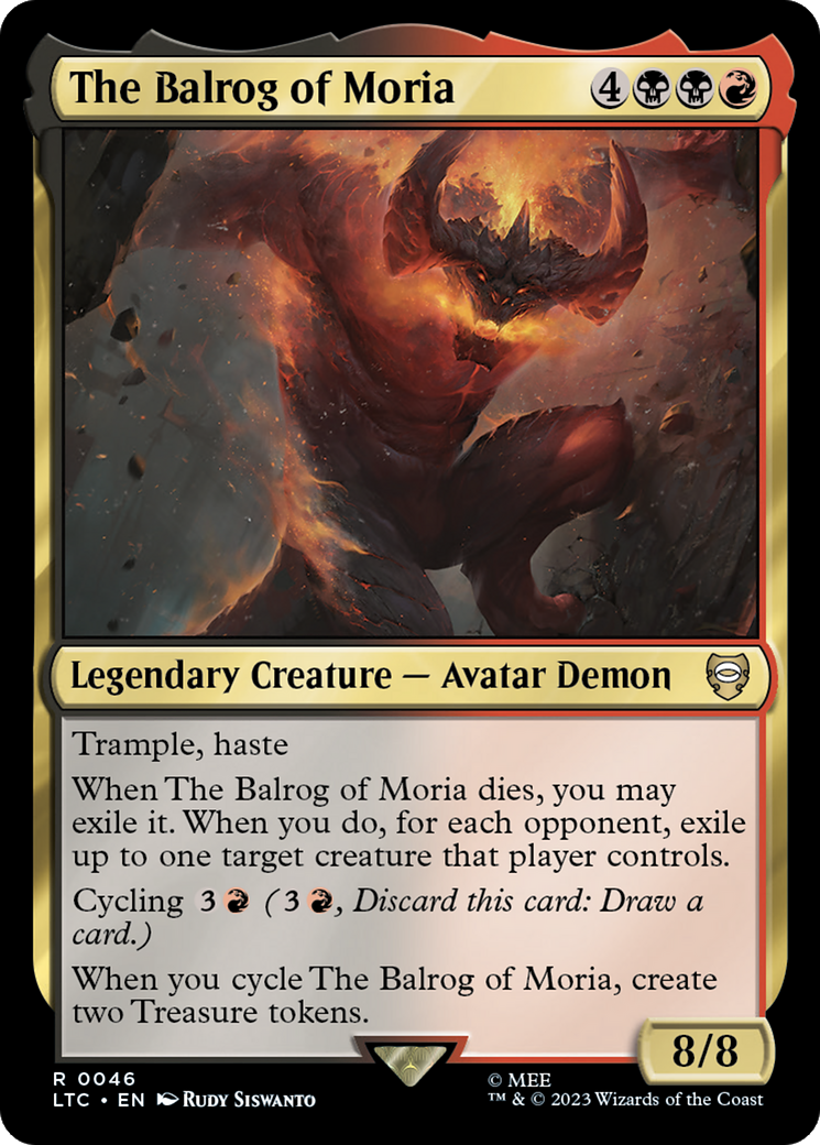 The Balrog of Moria [The Lord of the Rings: Tales of Middle-Earth Commander] | Card Merchant Takapuna