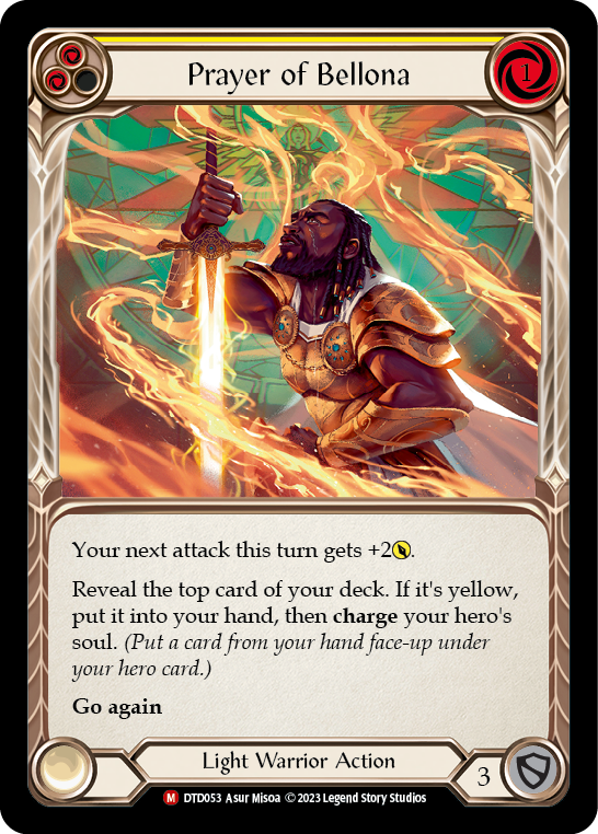 Prayer of Bellona [DTD053] (Dusk Till Dawn)  Rainbow Foil | Card Merchant Takapuna