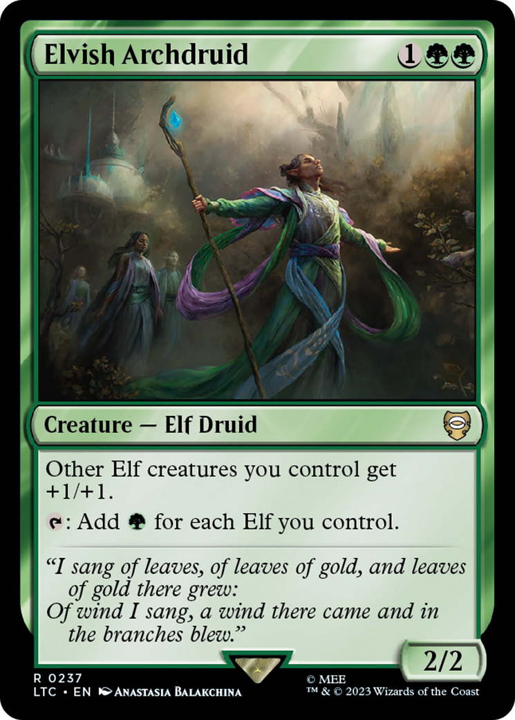 Elvish Archdruid [The Lord of the Rings: Tales of Middle-Earth Commander] | Card Merchant Takapuna