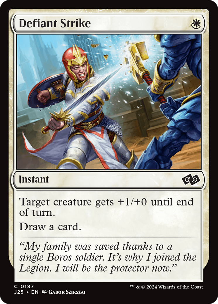 Defiant Strike [Foundations Jumpstart] | Card Merchant Takapuna