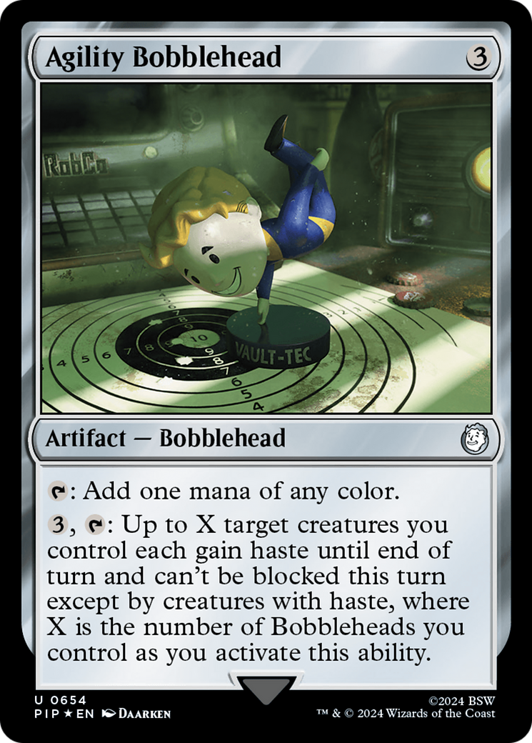 Agility Bobblehead (Surge Foil) [Fallout] | Card Merchant Takapuna