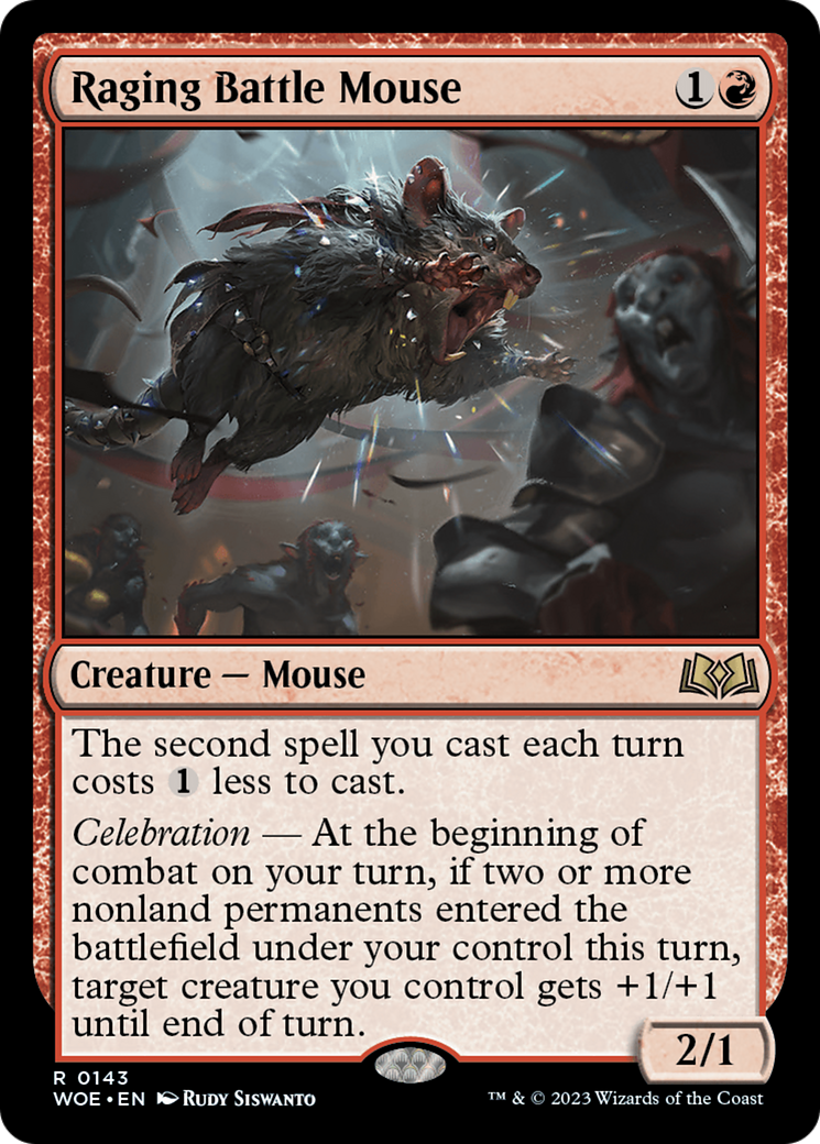 Raging Battle Mouse [Wilds of Eldraine] | Card Merchant Takapuna