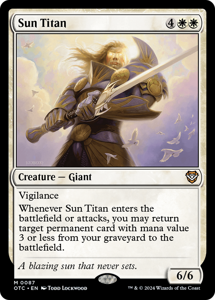 Sun Titan [Outlaws of Thunder Junction Commander] | Card Merchant Takapuna