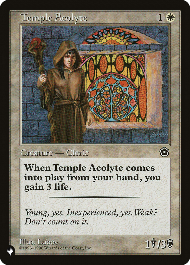 Temple Acolyte [The List] | Card Merchant Takapuna