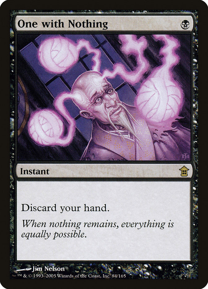 One with Nothing [Saviors of Kamigawa] | Card Merchant Takapuna