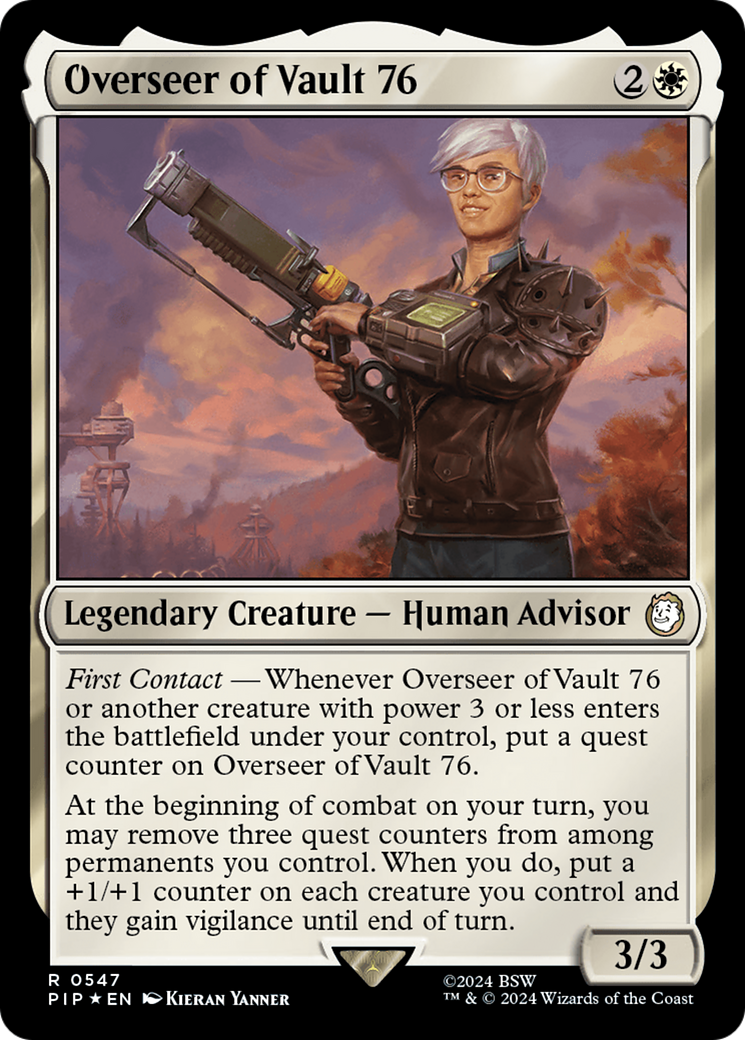 Overseer of Vault 76 (Surge Foil) [Fallout] | Card Merchant Takapuna