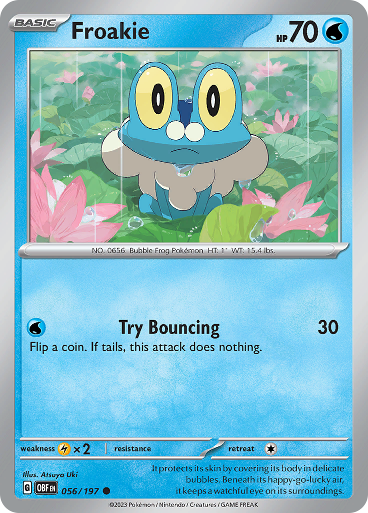 Froakie (056/197) [Scarlet & Violet: Obsidian Flames] | Card Merchant Takapuna