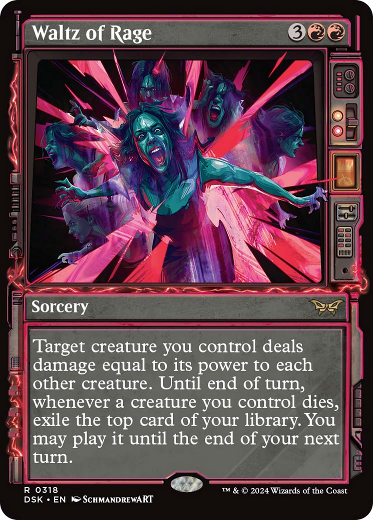 Waltz of Rage (Showcase) [Duskmourn: House of Horror] | Card Merchant Takapuna