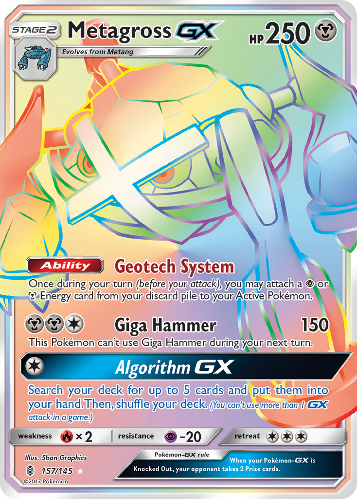 Metagross GX (157/145) [Sun & Moon: Guardians Rising] | Card Merchant Takapuna