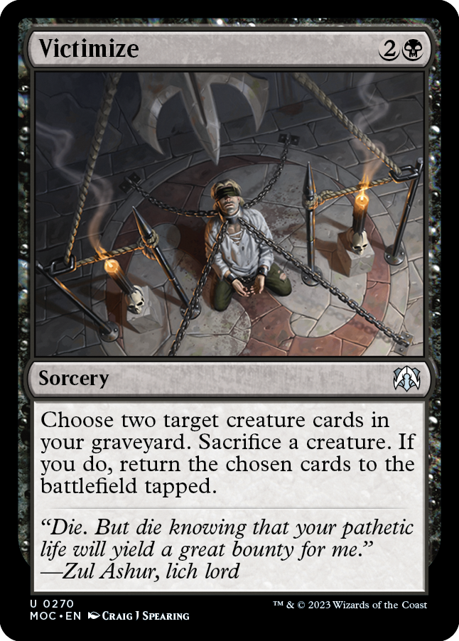 Victimize [March of the Machine Commander] | Card Merchant Takapuna