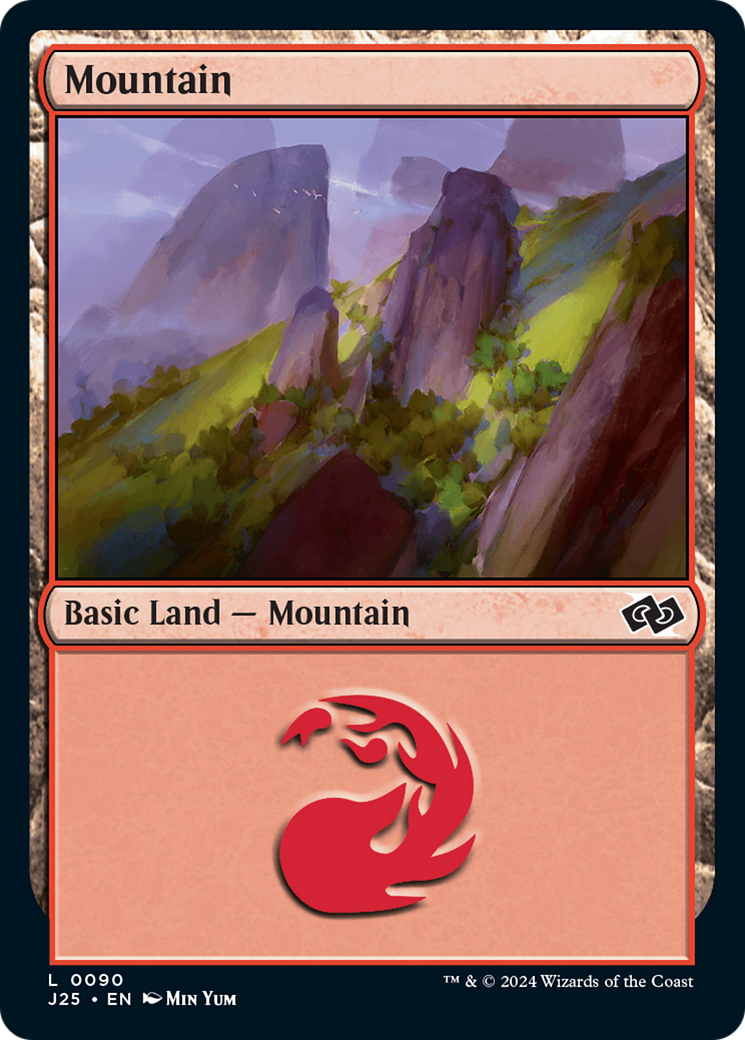 Mountain (90) [Foundations Jumpstart] | Card Merchant Takapuna