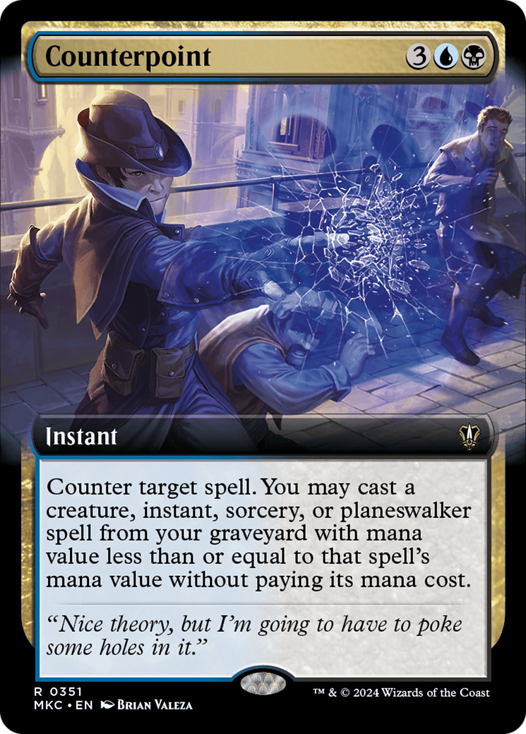 Counterpoint (Extended Art) [Murders at Karlov Manor Commander] | Card Merchant Takapuna