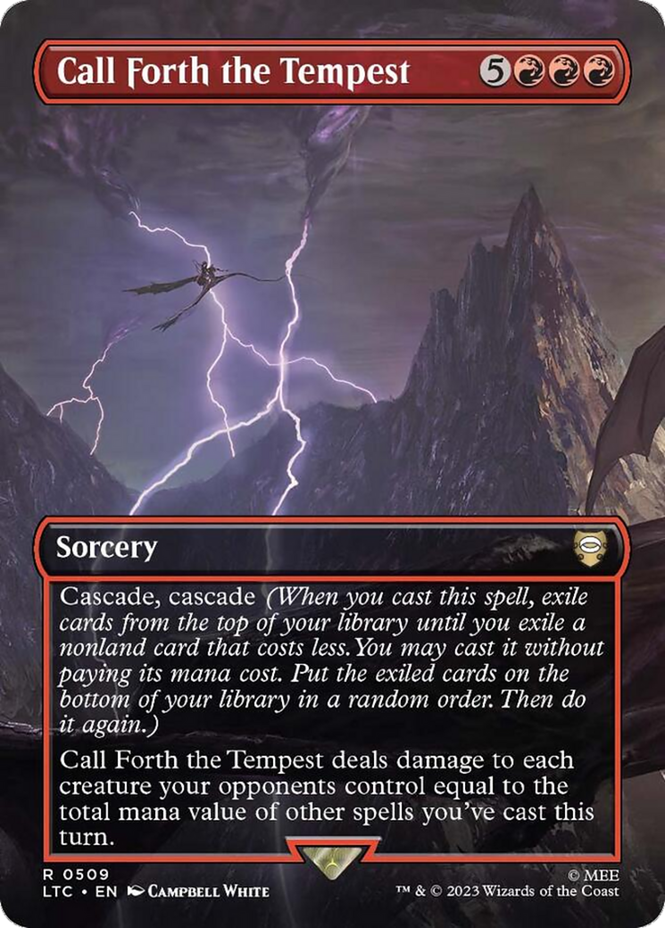 Call Forth the Tempest (Borderless) [The Lord of the Rings: Tales of Middle-Earth Commander] | Card Merchant Takapuna