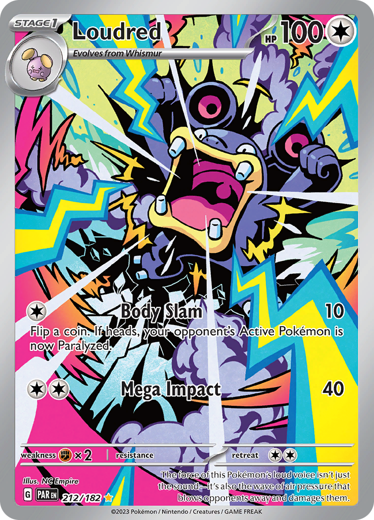 Loudred (212/182) [Scarlet & Violet: Paradox Rift] | Card Merchant Takapuna