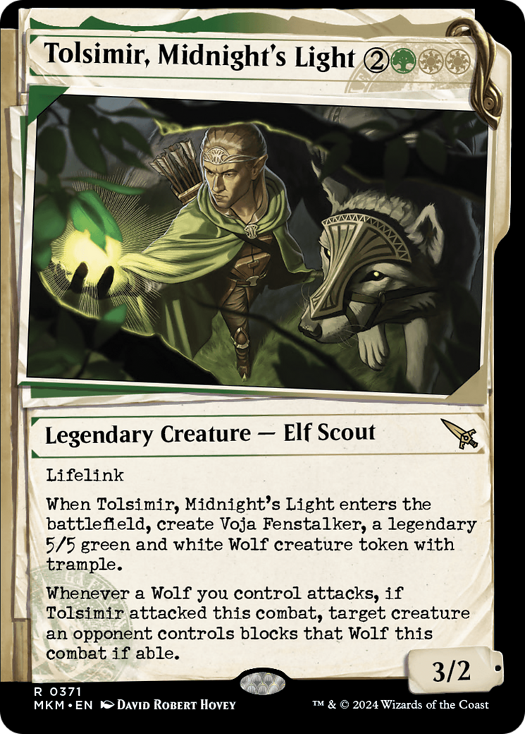 Tolsimir, Midnight's Light (Showcase) [Murders at Karlov Manor] | Card Merchant Takapuna