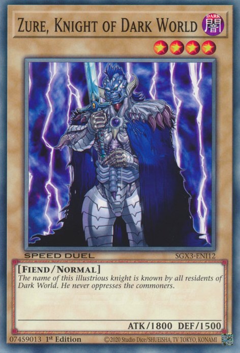 Zure, Knight of Dark World [SGX3-ENI12] Common | Card Merchant Takapuna