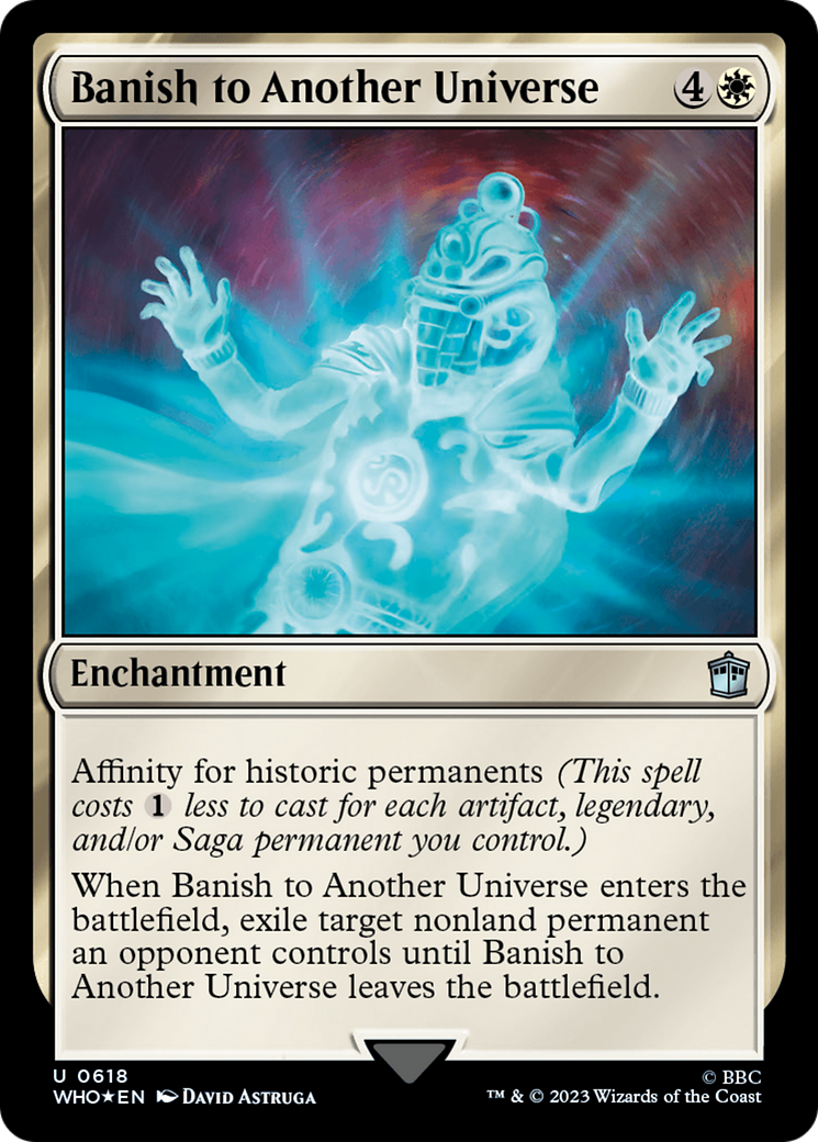 Banish to Another Universe (Surge Foil) [Doctor Who] | Card Merchant Takapuna