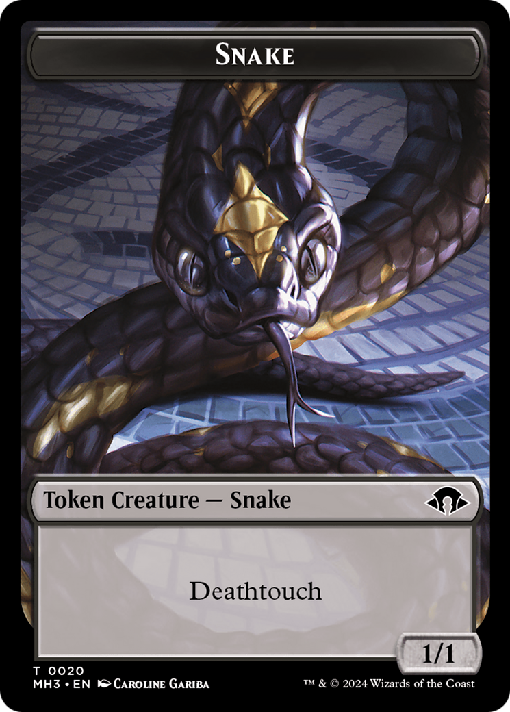 Snake Token [Modern Horizons 3 Tokens] | Card Merchant Takapuna