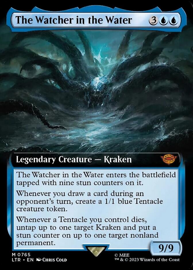 The Watcher in the Water (Extended Art) (Surge Foil) [The Lord of the Rings: Tales of Middle-Earth] | Card Merchant Takapuna